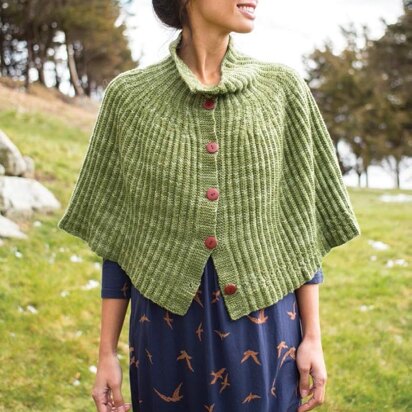 Cadi Cape in Berroco Artisan - 382-4 - Downloadable PDF