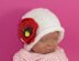 Baby Poppy Flower Slouch Hat