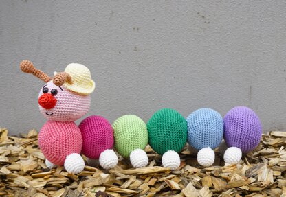 PDF Häkelanleitung Amigurumi Tausendfüßler Emma