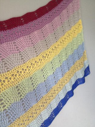 Bubblegum shawl