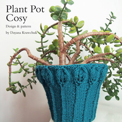 Plant Pot Cosy in Rowan Pure Wool Worsted