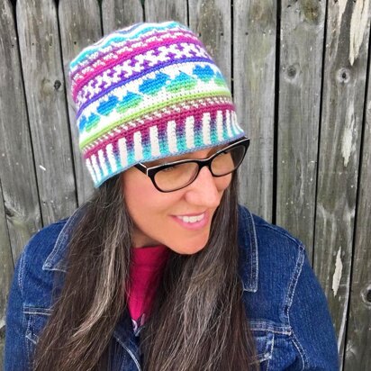 Fair Isle Love Beanie