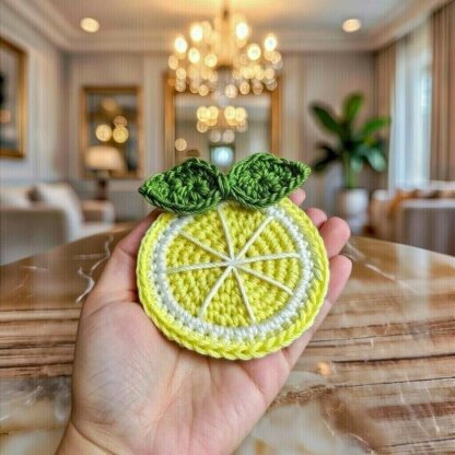 Crochet Lemon Hair Clip Pdf + Video Tutorials