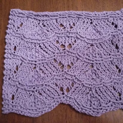 Ripples Washcloth - knitting pattern