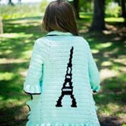 Eiffel Tower Girl's Sweater