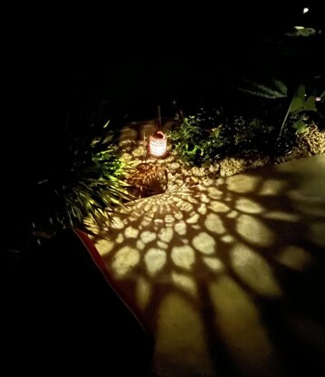 Solar Lantern Covers -- two loom knit patterns