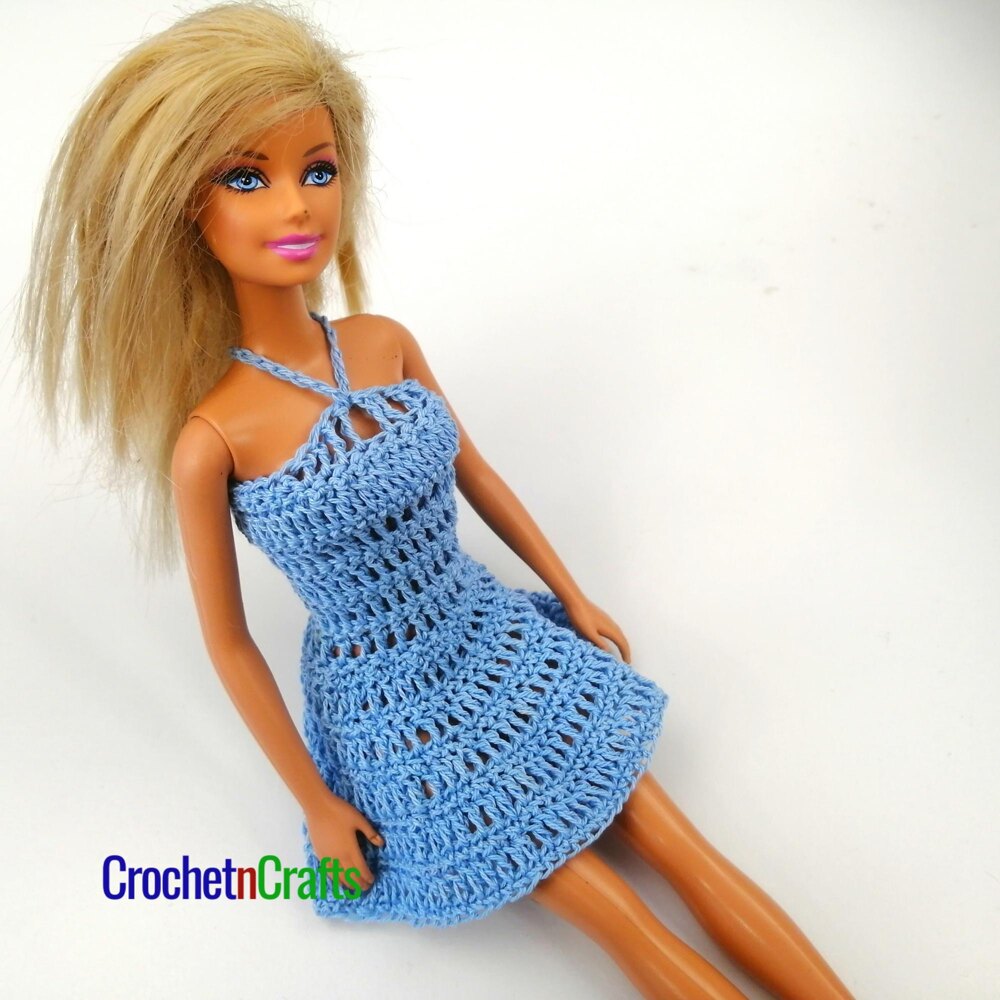 Mini or Long Crochet Barbie Dress - CrochetNCrafts