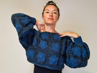 Flower Granny Square Sweater