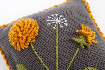 Needlepoint Pillow Kit Dandelions