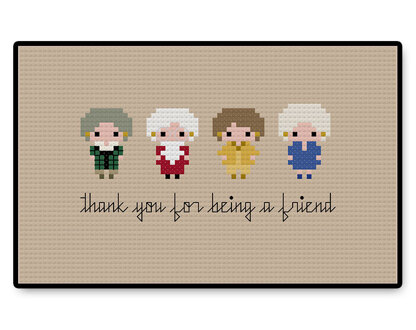 Golden Girls Bite Size - PDF Cross Stitch Pattern