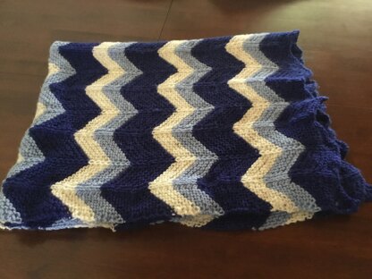 knitting a blanket for a friends third baby boy