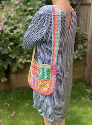 Electric Granny Square Bag