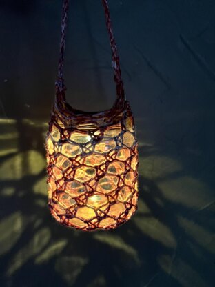 Solar Lantern Covers -- two loom knit patterns