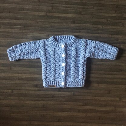 Lola Cabled Baby Cardigan