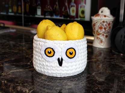 Hedwig white owl basket /Potters friend