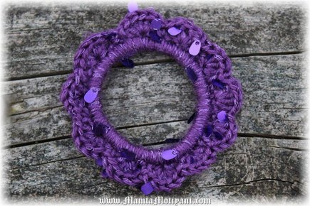 Flora Bangle Crochet Bracelet Pattern Boho Jewelry #8