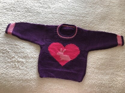 Child jumper in fave colours