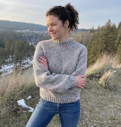 Mt Rainier Puff Sleeve Sweater