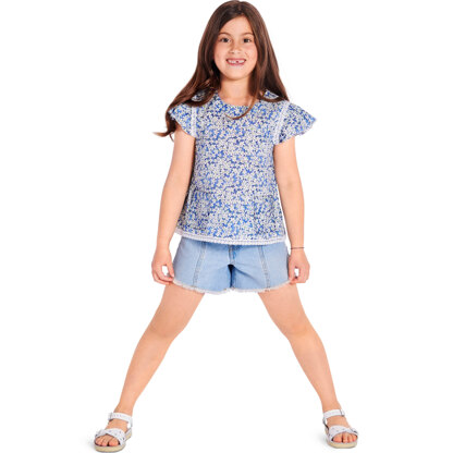 Burda Style Kids Dress / Blouse B9264 - Paper Pattern, Size 104 - 146