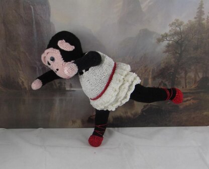 Prima Primate Ballerina Toy Monkey