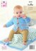 Pram Blanket, Jacket, Gilet & Hat in King Cole Truffle DK - 5618 - Downloadable PDF