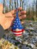 USA Patriotic American Gnome - keychain