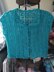 Turquoise Vintage Crochet Lace Blouse