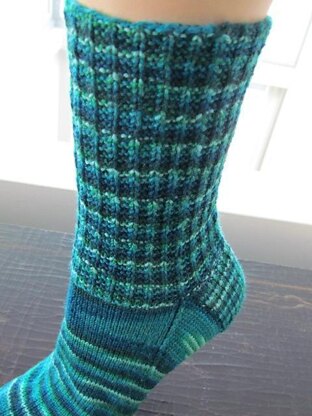Half Rib Sock Pattern