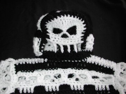 Baby Bone Head Creepy Skull Hoodie