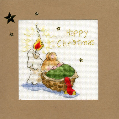 Bothy Threads First Christmas Card Cross Stitch Kit - 10cm x 10cm