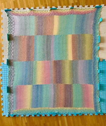 Very simple rainbow blanket