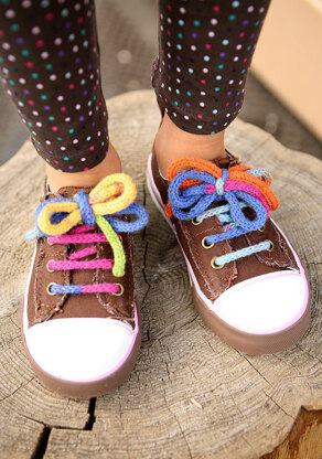 Friedrich Colorful Shoelaces in Berroco Sox 3 Ply