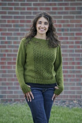 Lace Panel Pullover