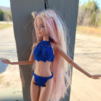 Two piece swimsuit for Barbie