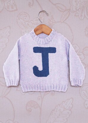 Intarsia - Letter J Chart - Childrens Sweater