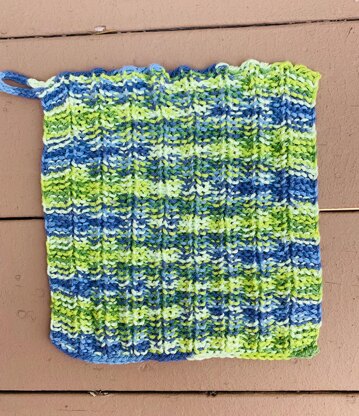Four Corners Dishcloths - 4 unique loom knit patterns