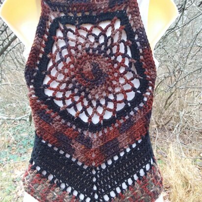 Mandala Crop Top Vest