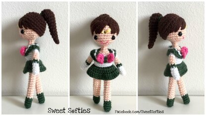 2-PATTERN PACK! Japanese Anime School Girl Amigurumi Doll (9