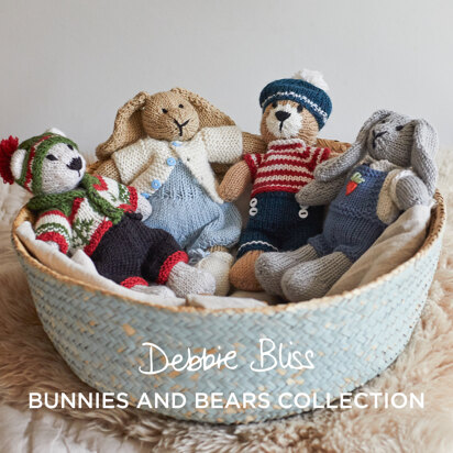 Bunnies & Bears Collection Ebook - Toys Knitting Pattern for Kids in Debbie Bliss Baby Cashmerino