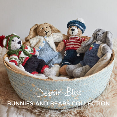 Bunnies & Bears Collection Ebook - Toys Knitting Pattern for Kids in Debbie Bliss Baby Cashmerino - knitting pattern