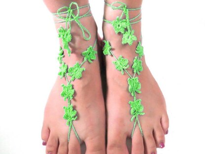Butterflies barefoot sandal