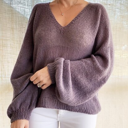 Mollis Sweater Blouse - knitting pattern