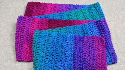 Easy Beginner Double Crochet Scarf