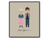 Rose and Ten In Love - PDF Cross Stitch Pattern