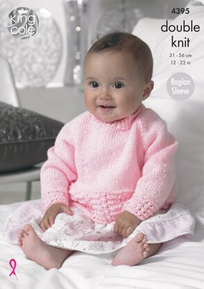 Sweaters & Hat in King Cole Baby Glitz DK - 4395 - Downloadable PDF
