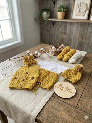 "Mustard" 4 piece set