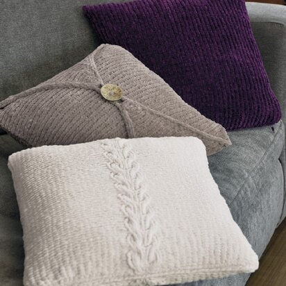 Cushions in Sirdar Smudge - 7867- Downloadable PDF