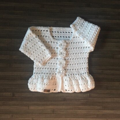 Leah Baby Peplum Cardigan