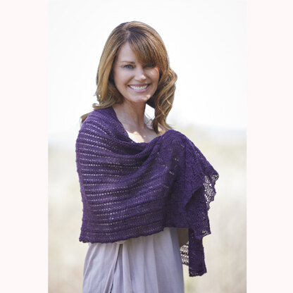 847 Sugar Cone Shawl - Knitting Pattern for Women in Valley Yarns 2/14 Alpaca Silk