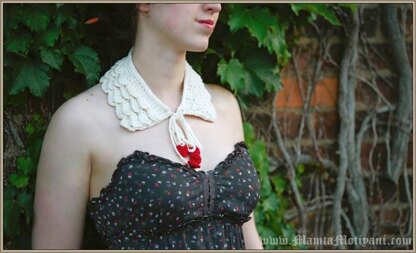 Romantic Ruffles Crochet Collar Pattern Peter Pan Necklace